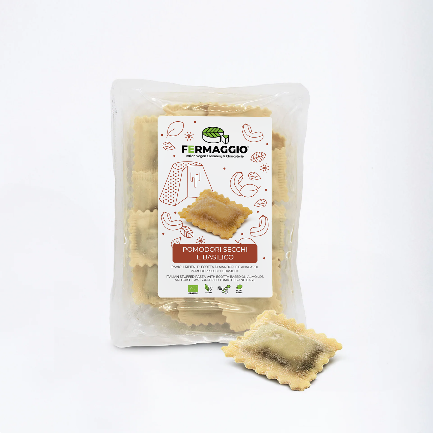 Ravioli Fermaggio® Pomodori secchi e Basilico 250g Bio