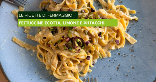 Fettuccine Ecotta, limone e pistacchi ✨