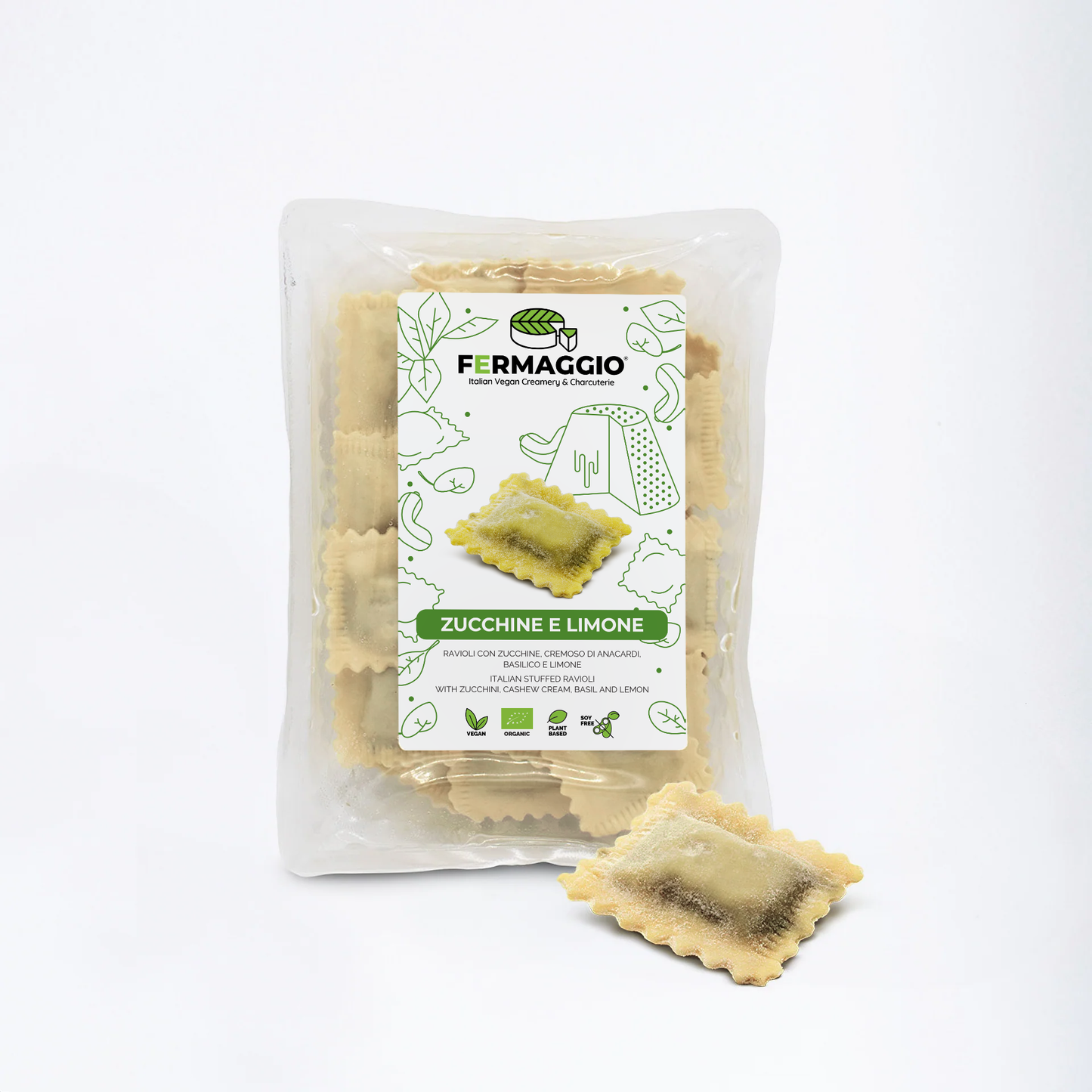 Ravioli Fermaggio® Zucchine e Limone 250g Bio