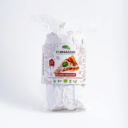 mezzarè vegana bio a base di anacardi e mandorle senza glutine- per pizza vegan
